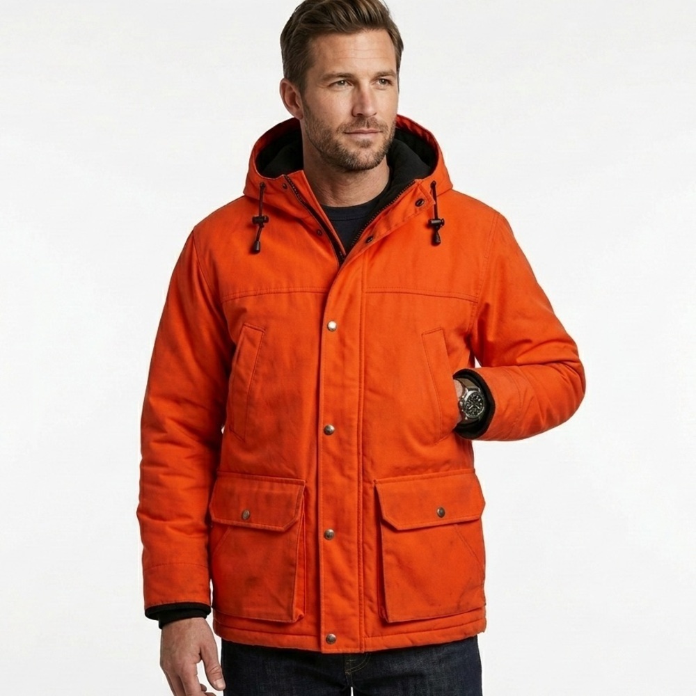 Cabelas Hunting Parka Made In Usa Thinsulate Blaze Orange Xl